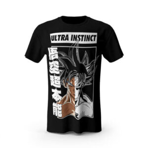 T-Shirt noir Dragon Ball Super **"Goku en Ultra Instinct"**