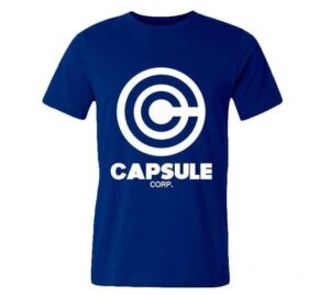 T-Shirt décontracté pour hommes "Capsule Corp" Dragon Ball Z