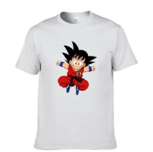 T-Shirt pour hommes "Petit Goku en Train de Sauter – Jeune & Dynamique" Dragon Ball