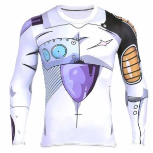T-Shirt compressif à manches longues "Freezer en Forme Cyborg avec Armure"