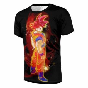 T-Shirt au design cool "Goku en Super Saiyan Rose – Anime Japonais" Dragon Ball