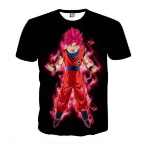 T-Shirt Dragon Ball Super "Son Goku en Kaioken Rouge Ultra Instinct"