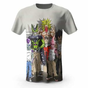 T-Shirt vintage Dragon Ball Z "Suspects Habituels Recherchés"