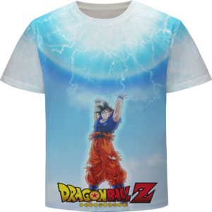 T-Shirt Dragon Ball Z **"Goku et l'Art de l'Énergie de la Bombe Spirituelle"**